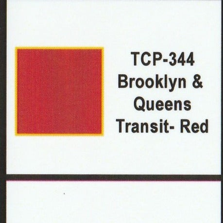 Tru-Color Paint TCP-344 - Brooklyn & Queens Transit - Red (Solvent-Based Paint)