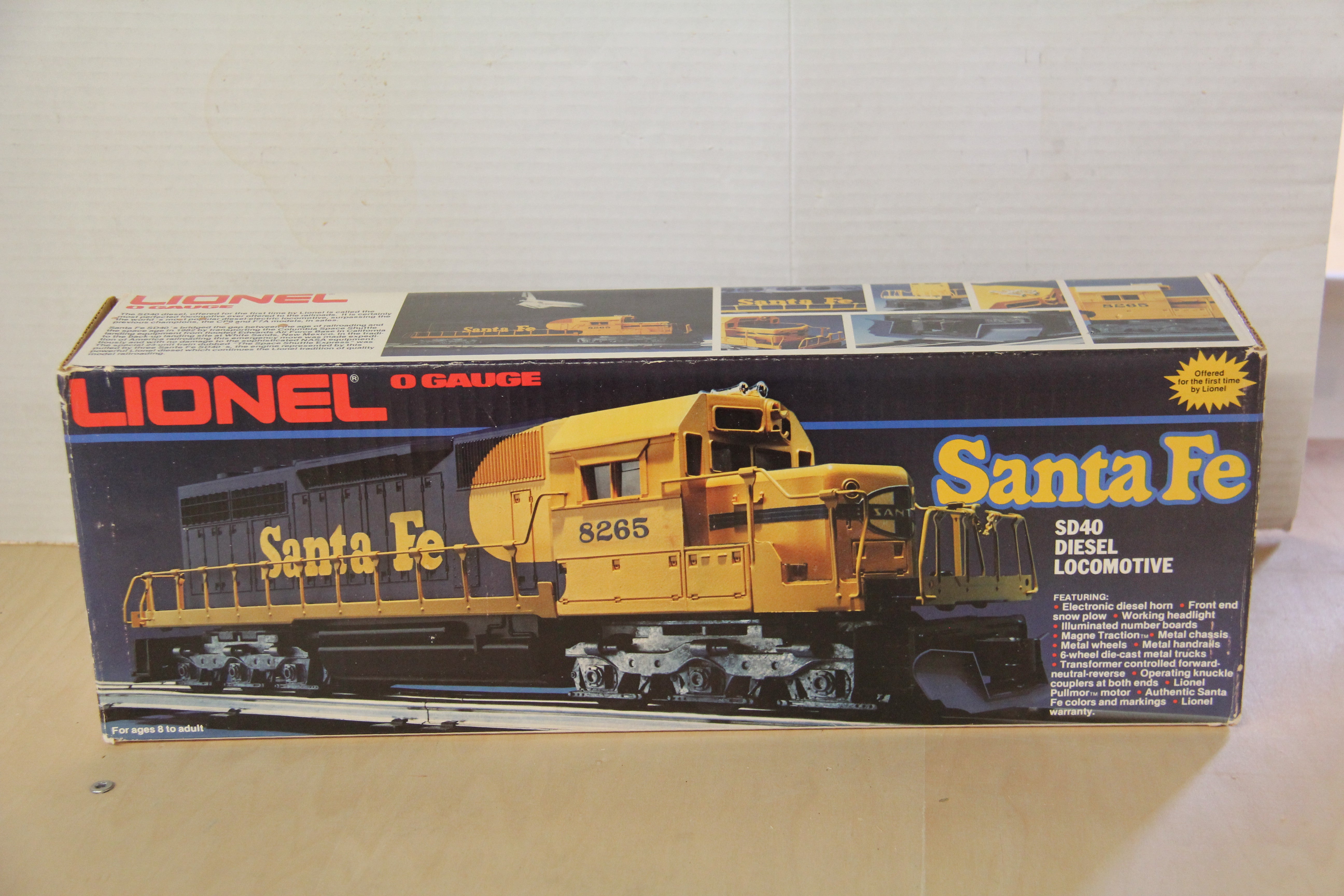 Lionel 6-8265 Santa Fe SD40 Diesel Locomotive-Second hand-M4448