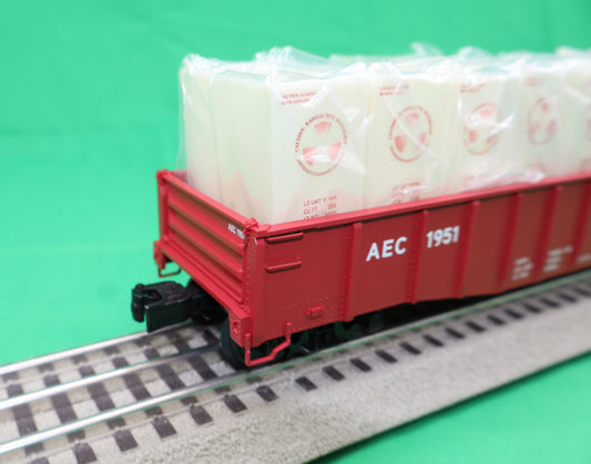 Lionel 2526570 - PS-5 Gondola Car "AEC" #1951 w/ Cannisters (Glow in the Dark)