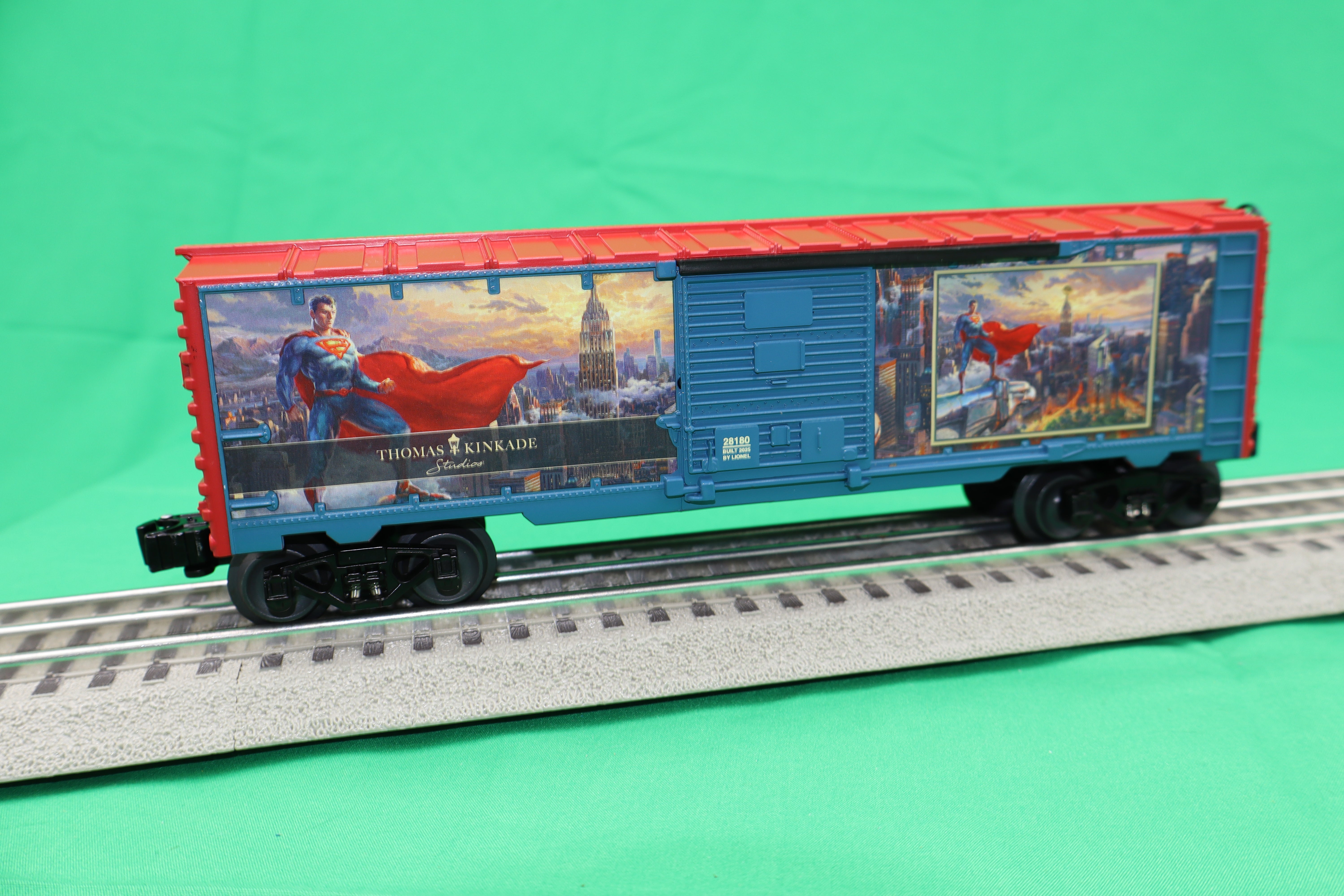 Lionel 2528180 - Thomas Kinkade Studios - DC Comics Boxcar "The Trinity I"