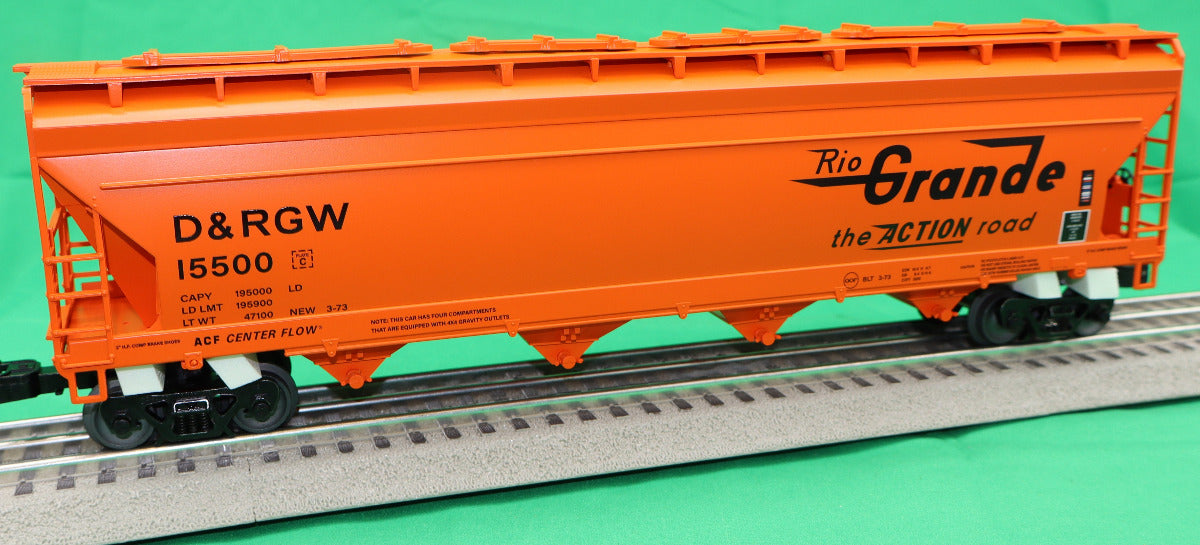 Lionel 2542171 - 4-Bay Centerflow Hopper Car "Denver & Rio Grande" #15500 (ACF)