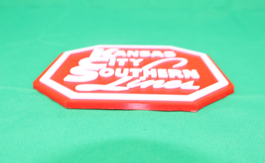 Trackside 3D #21 - 3D Printed Railroad Signs "Kansas City Southern Lines"