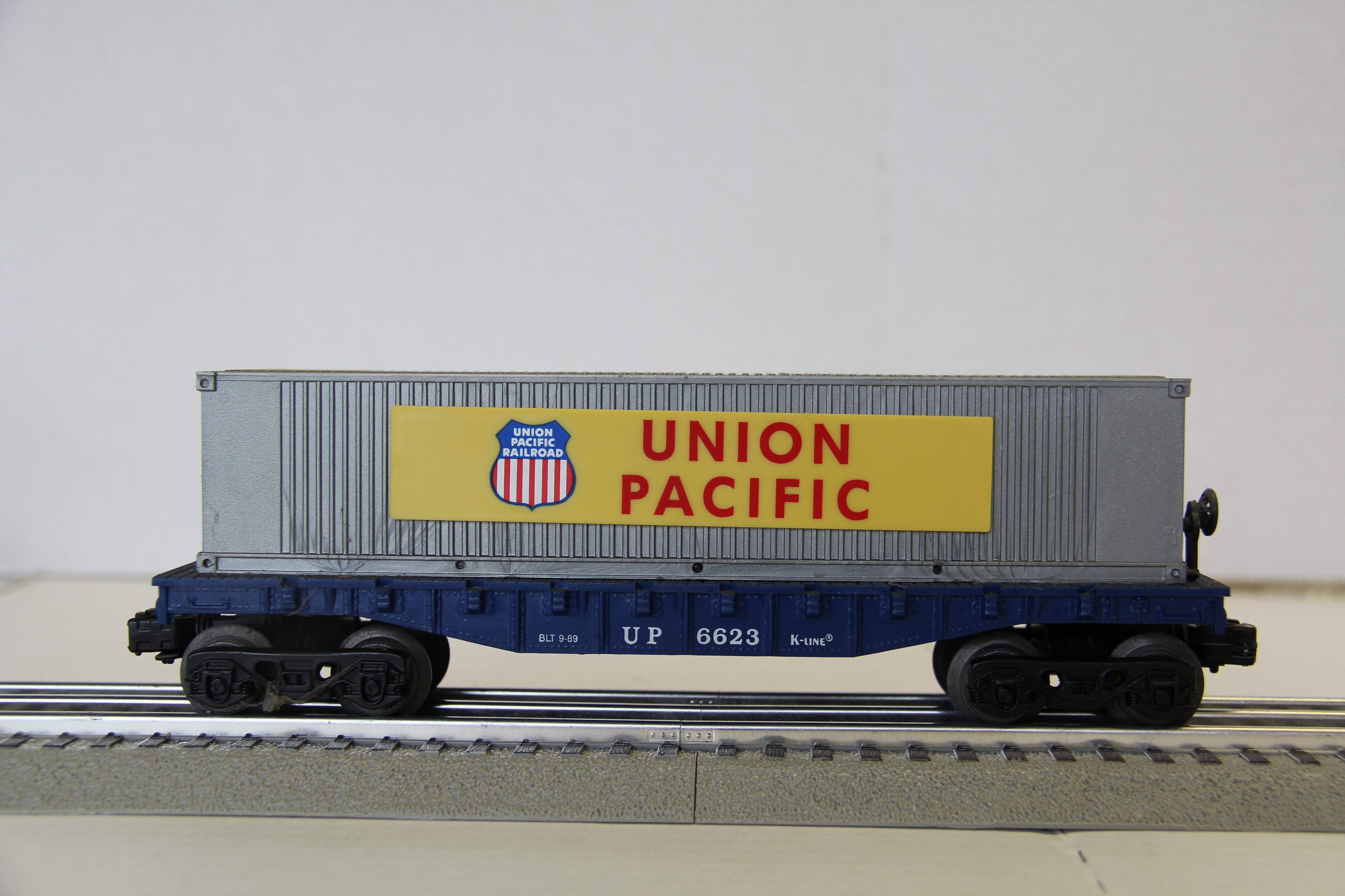 K Line K-6623 Union Pacific Container Flat Car-Second hand-M4522