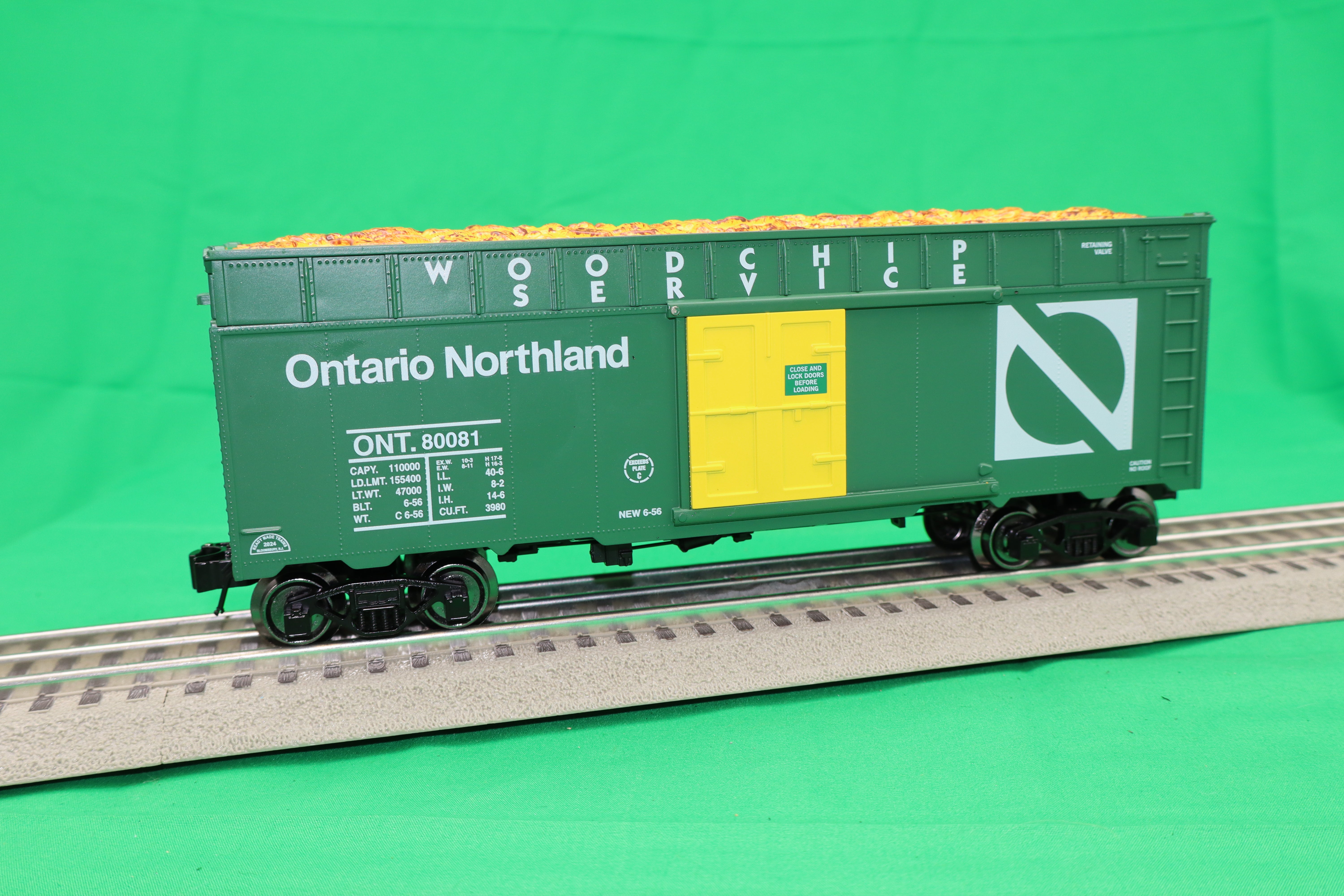 Ready Made Trains RMT-86499-02 - 40' Woodchip Car "Ontario Northland"