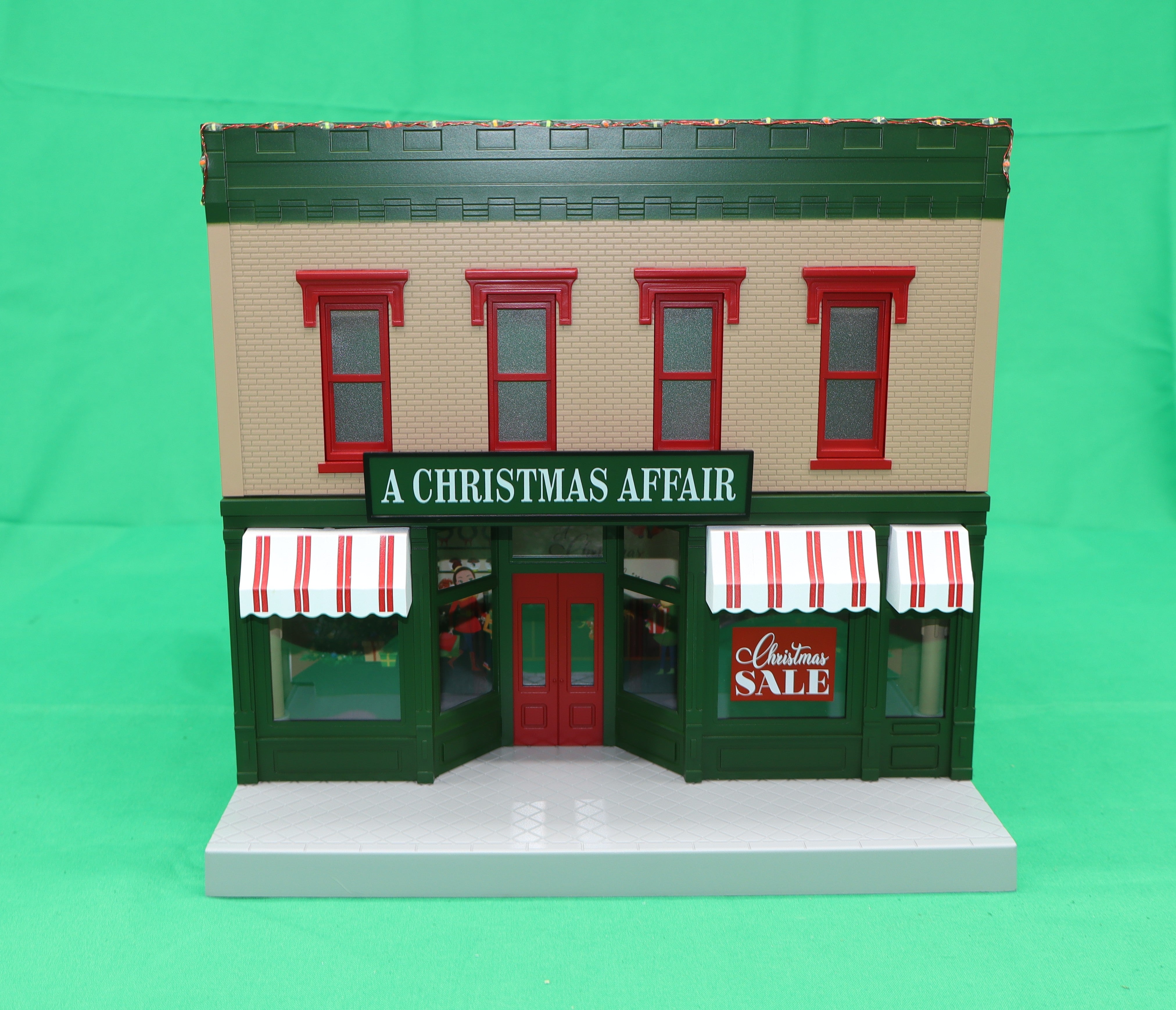 MTH 30-90736 - 2-Story City Building 1 "Christmas" w/ LEDs
