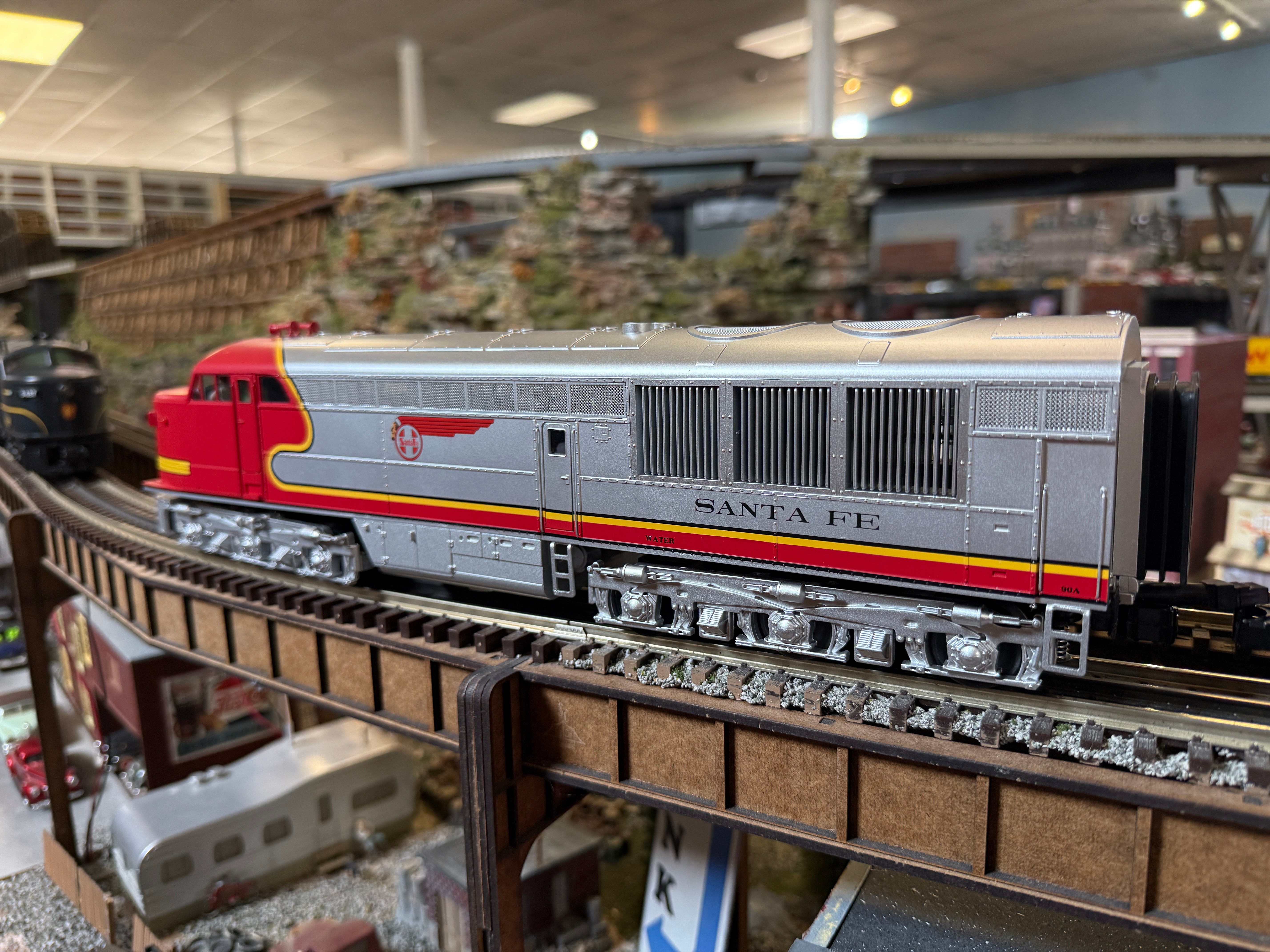 MTH 20-21854-3 - FM Erie Built A Unit Diesel "Santa Fe" #90A (Non-Powered)