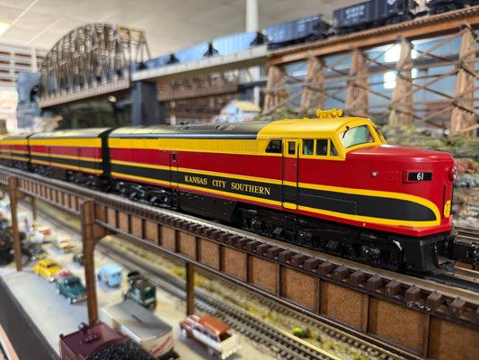 MTH 20-21855-1 - FM Erie Built AB Diesel Set "Kansas City Southern" #6001A w/ PS3