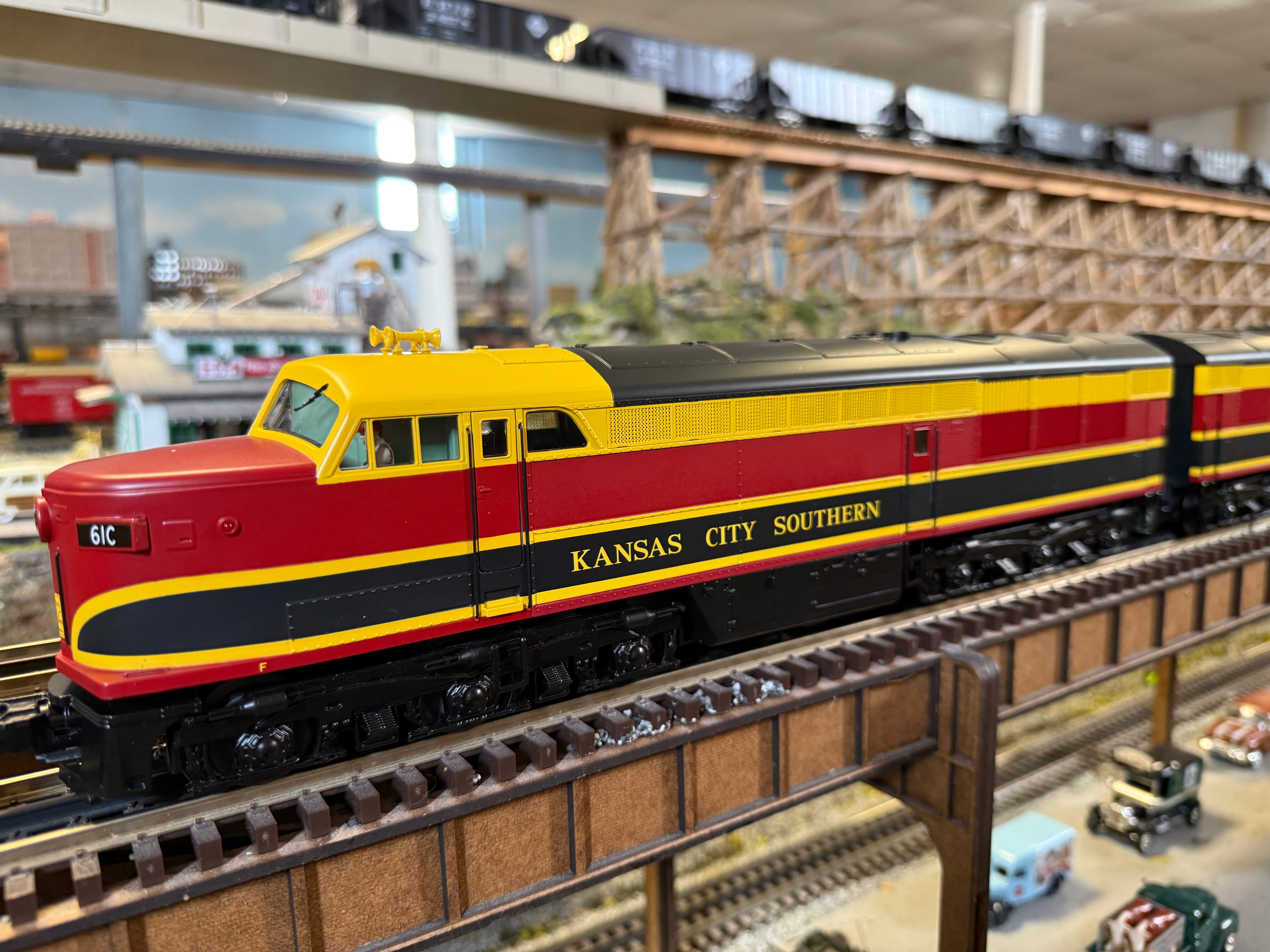MTH 20-21855-3 - FM Erie Built A Unit Diesel "Kansas City Southern" #90A (Non-Powered)