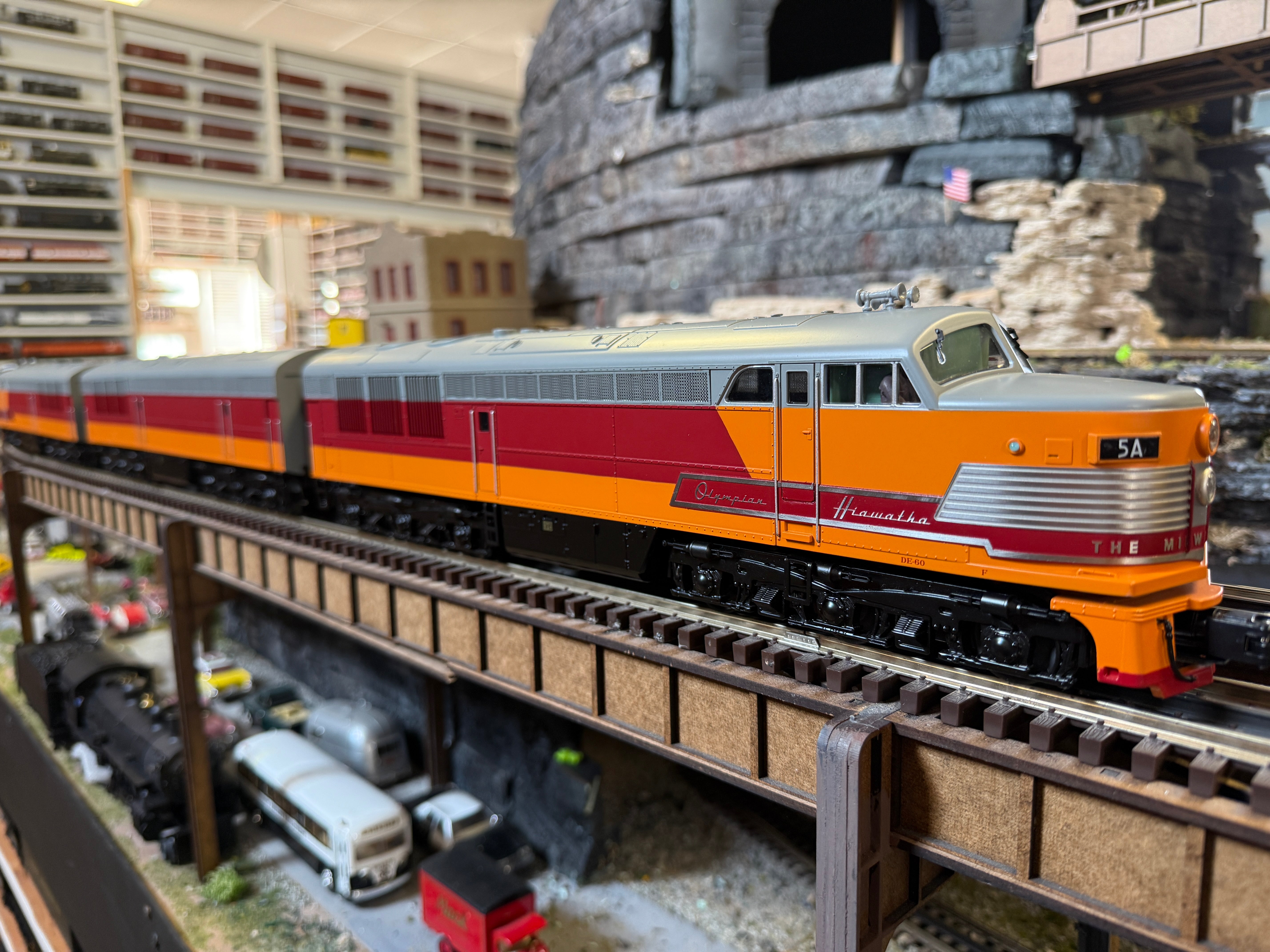 MTH 20-21853-1 - FM Erie Built AB Diesel Set "Milwaukee Road" #5A/5B w/ PS3