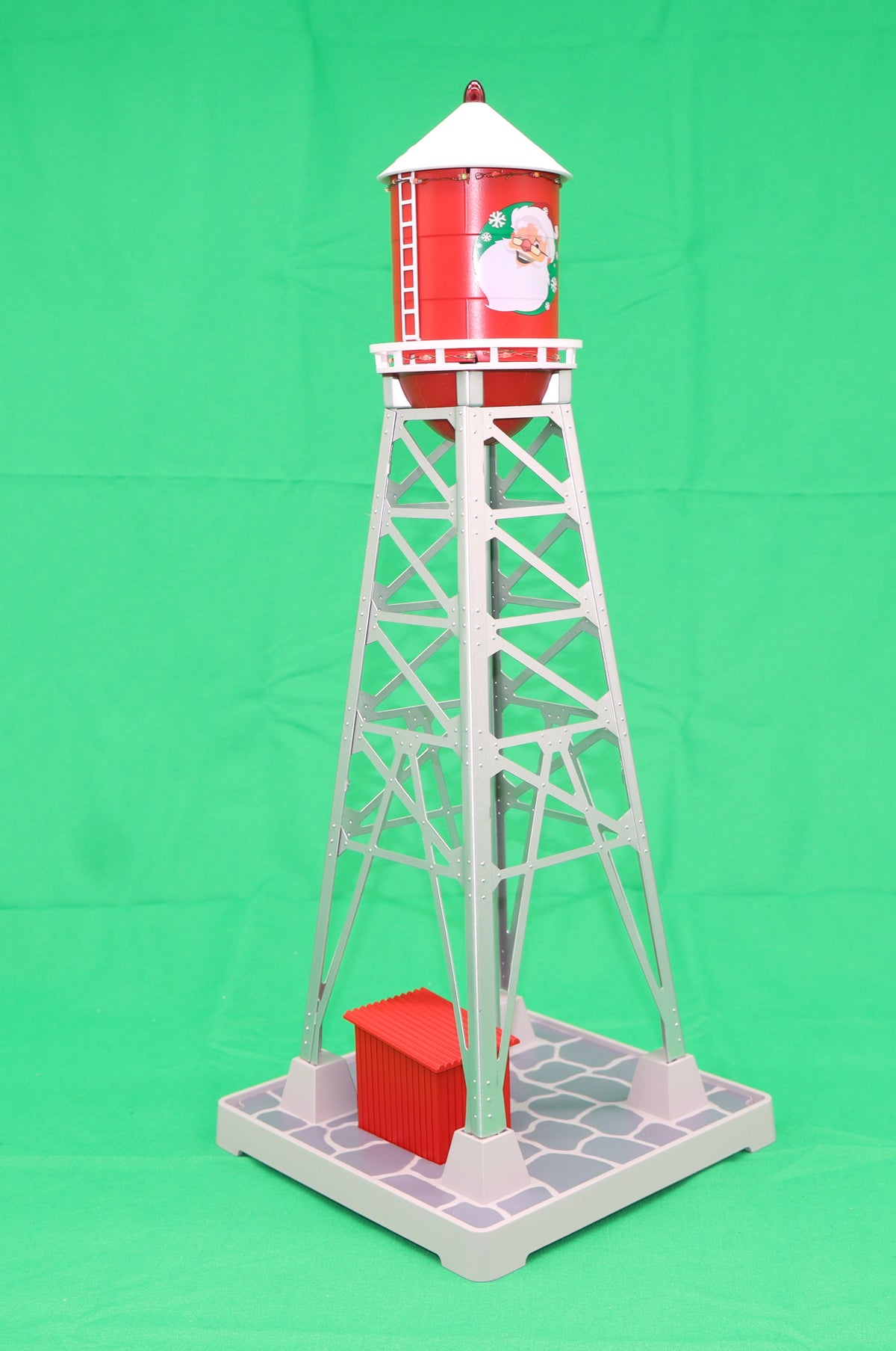 MTH 30-90738 - #193 Industrial Water Tower "Christmas" w/ LEDs - MrMuffin'sTrains