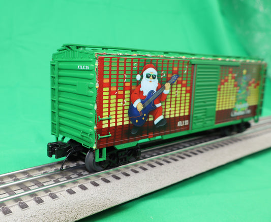 Atlas O 3001779 - Premier - 40' PS-1 Box Car "Christmas" #1224 w/ 6' Door (Lighted) - MrMuffin'sTrains