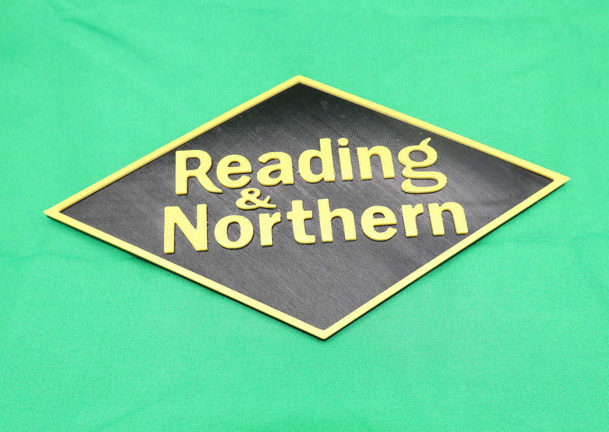 Trackside 3D #48 - 3D Printed Railroad Signs "Reading & Northern"