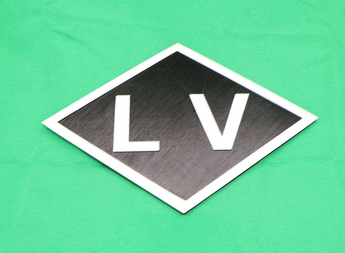 Trackside 3D #50 - 3D Printed Railroad Signs "Lehigh Valley" (LV)