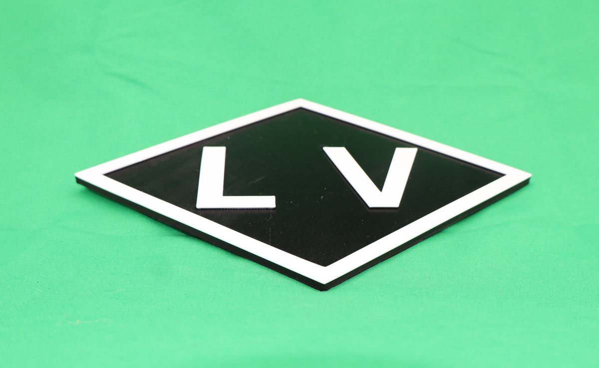 Trackside 3D #50 - 3D Printed Railroad Signs "Lehigh Valley" (LV)