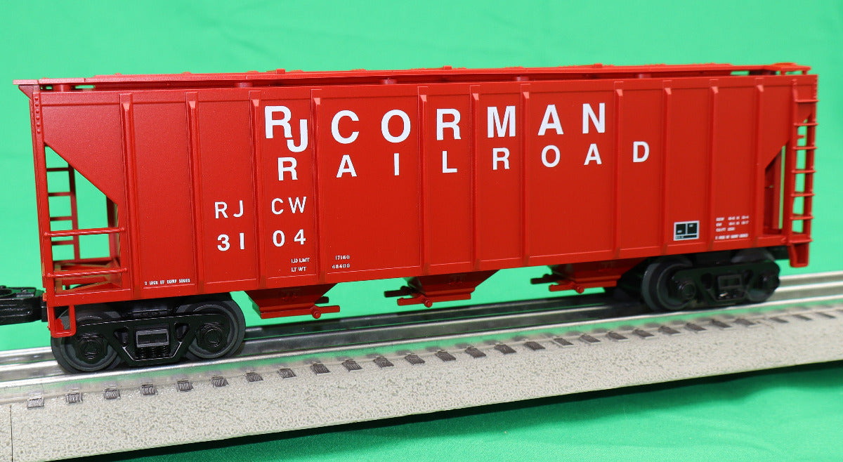 MTH 30-75773 - RailKing - Ps-2 Discharge Hopper Car "RJ Corman" #3104