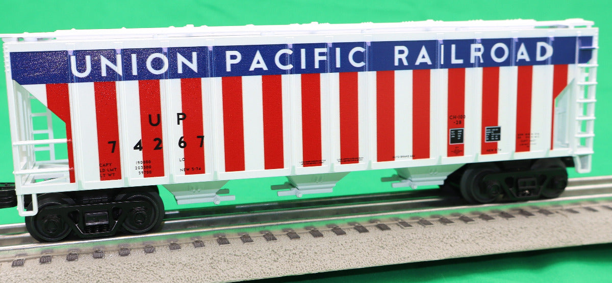 MTH 30-75775 - RailKing - Ps-2 Discharge Hopper Car "Union Pacific" #74267