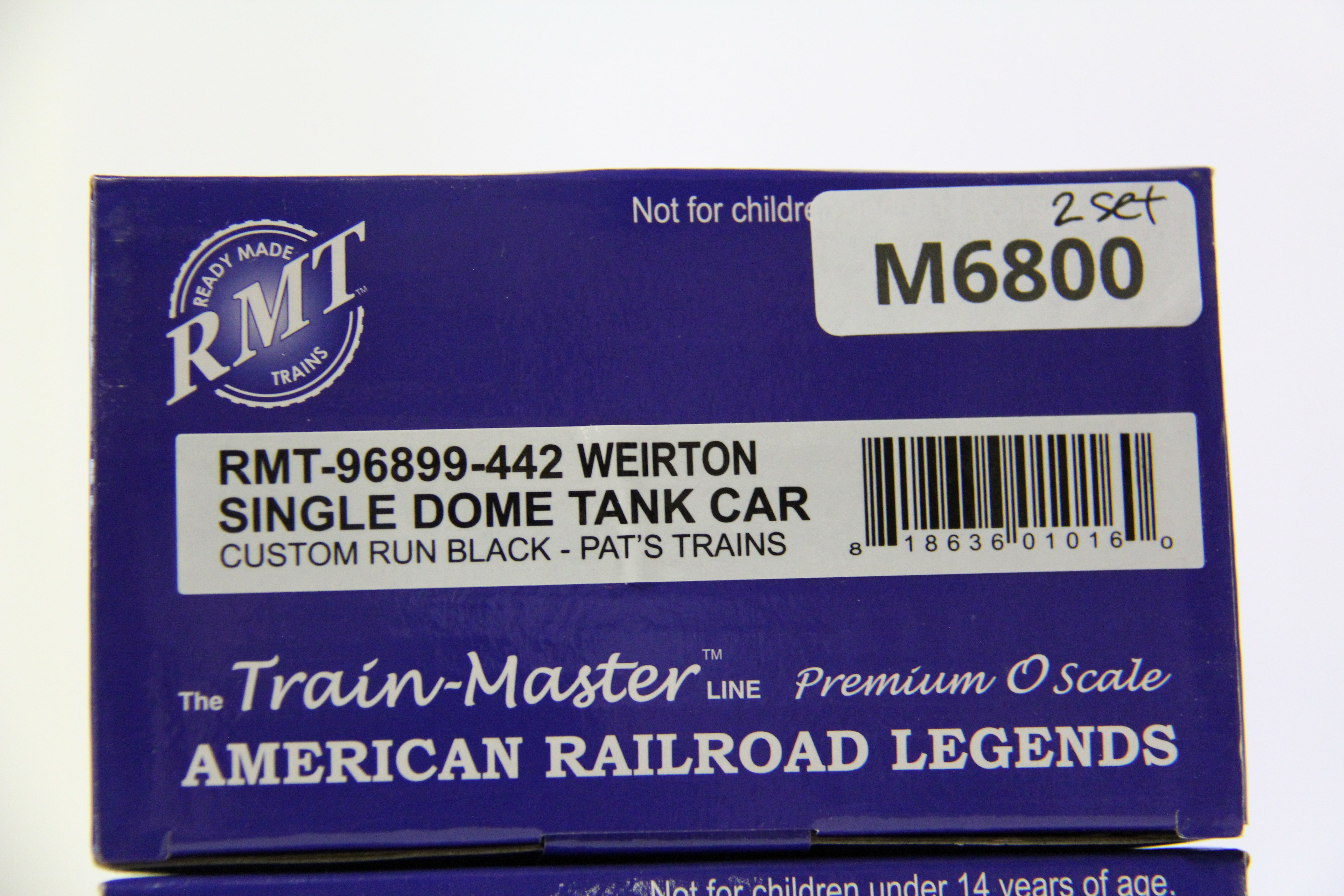 RMT-96899-442 Weirton Single Dome Tank Car Custom Run Black for Pat's Trains 2 Set-Second hand-M6800
