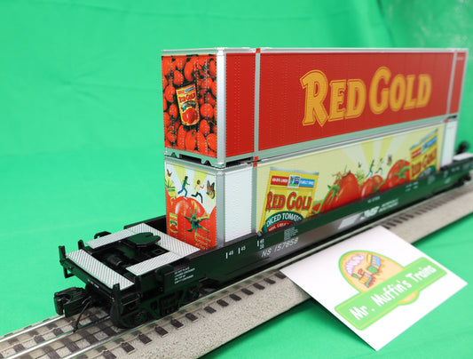 MTH 20-95786 - Premier - Husky Stack Car "Norfolk Southern" #157858 - Custom Run for MrMuffin'sTrains
