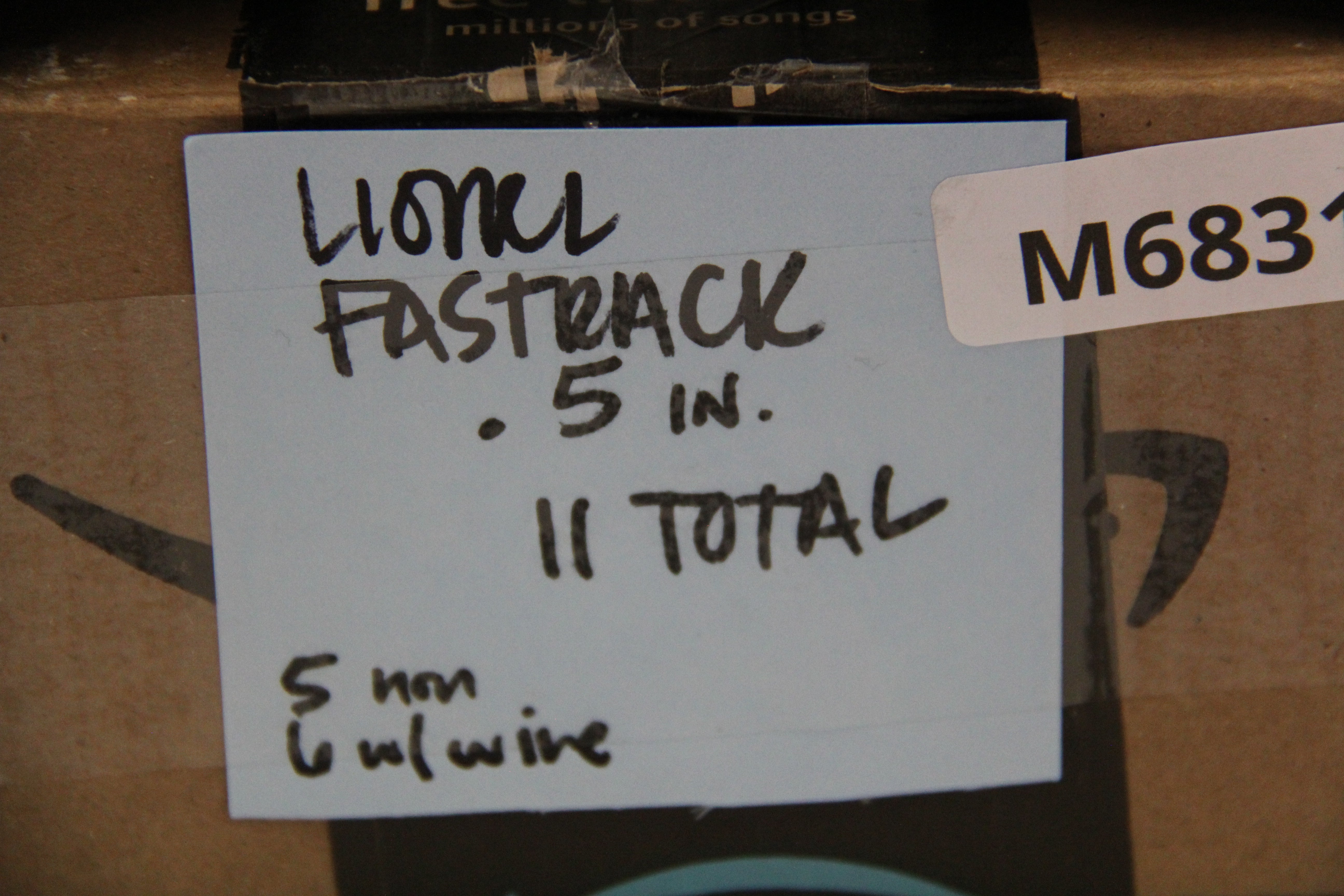 Lionel FasTrack  .5 in Set of 11-Second hand-M6831