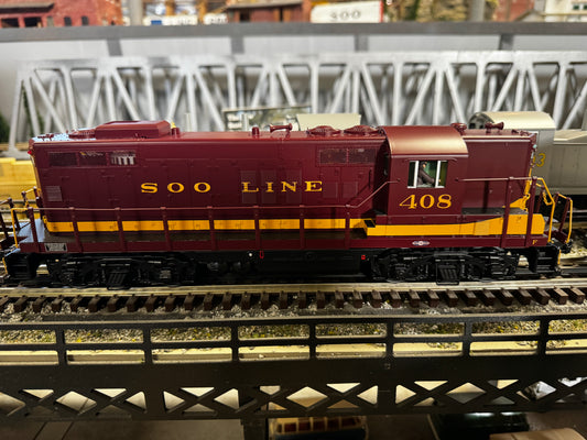 MTH 20-21628-1 - Premier - GP-9 Diesel Engine "SOO Line" #408 w/ PS3 - Custom Run for MrMuffin'sTrains - MrMuffin'sTrains