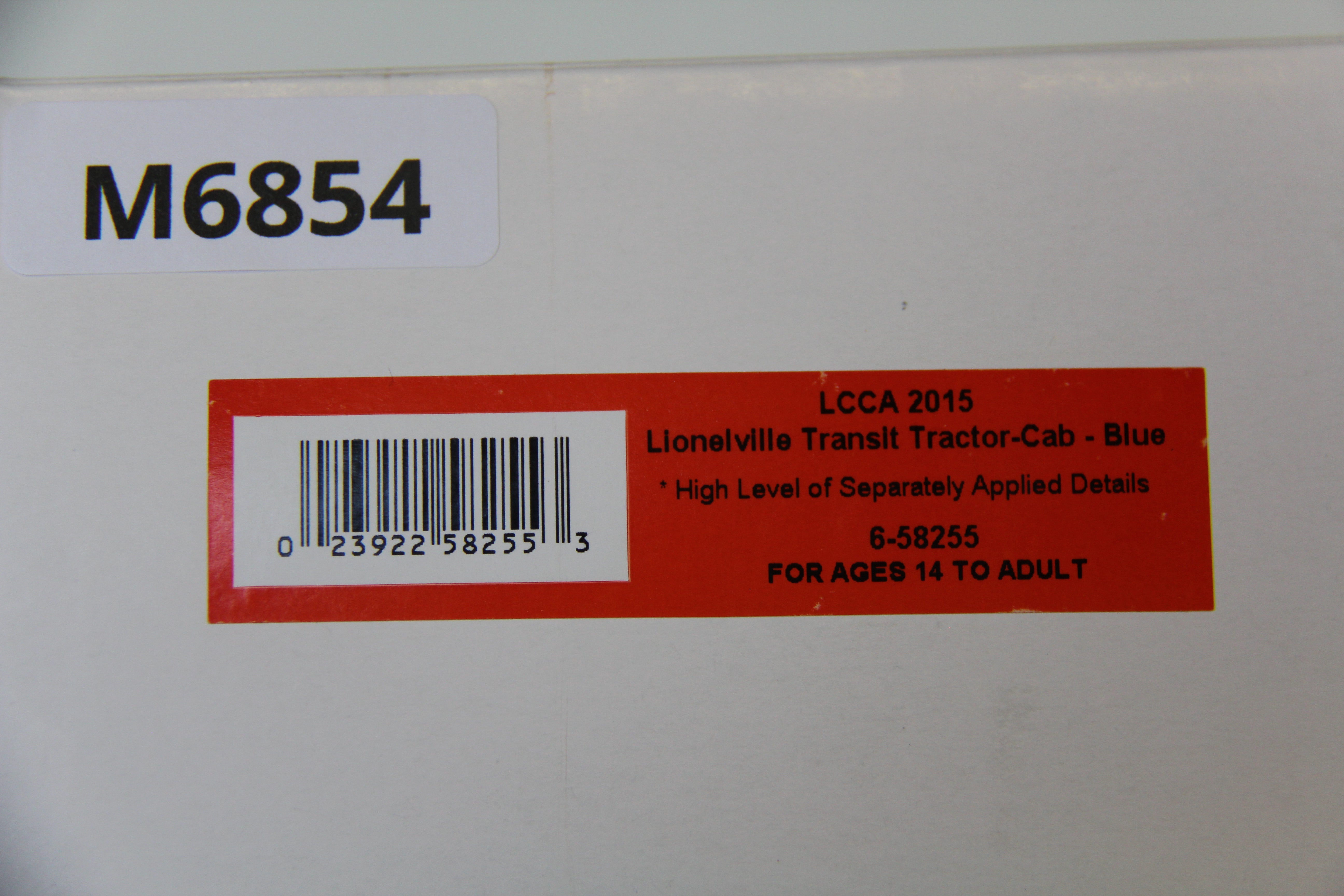 Lionel 6-58255 LCCA 2015 Lionelville Transit Tractor Cab-Blue-Second hand-M6854