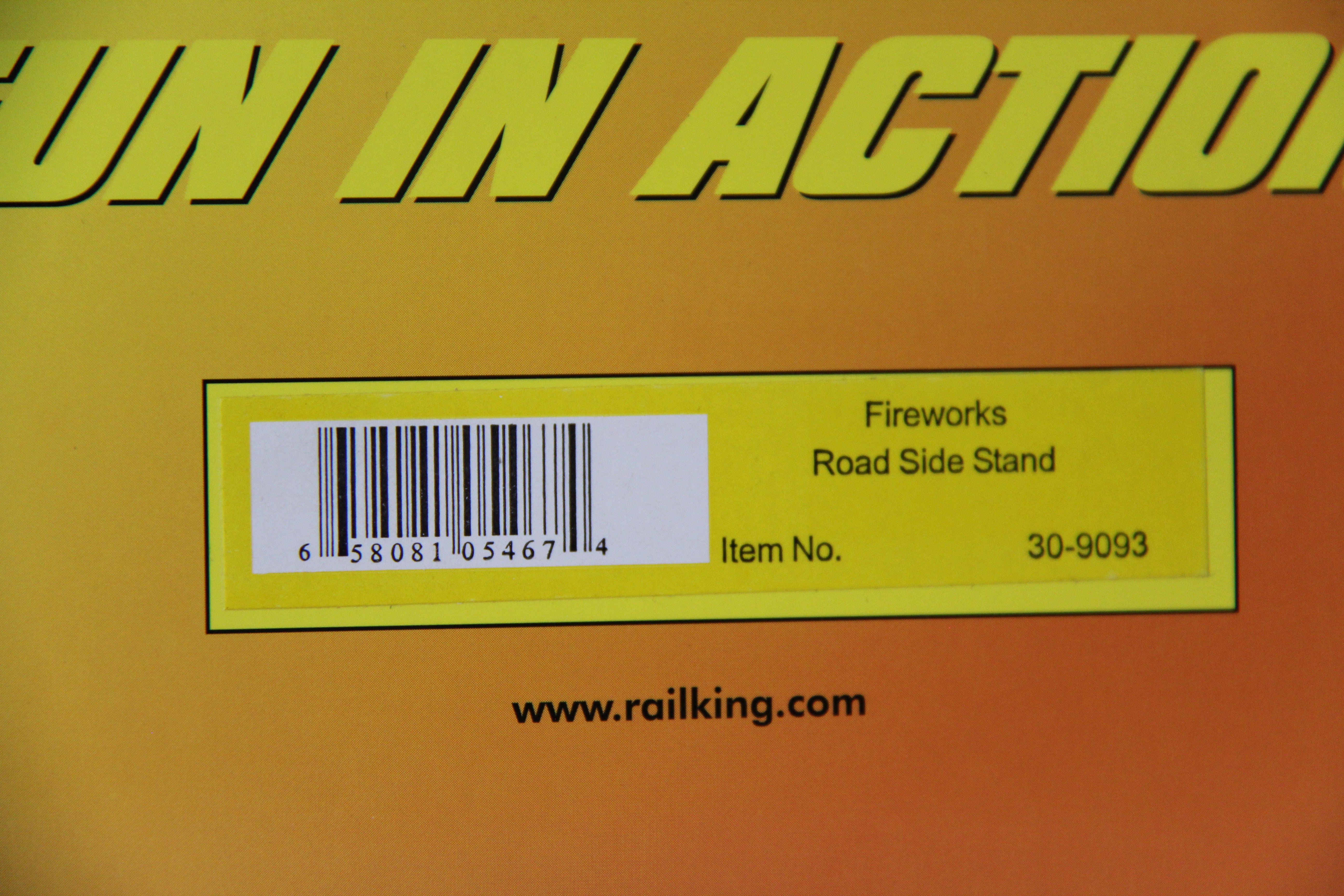 Rail King 30-9093 Fireworks Road Side Stand-Second hand-M6866