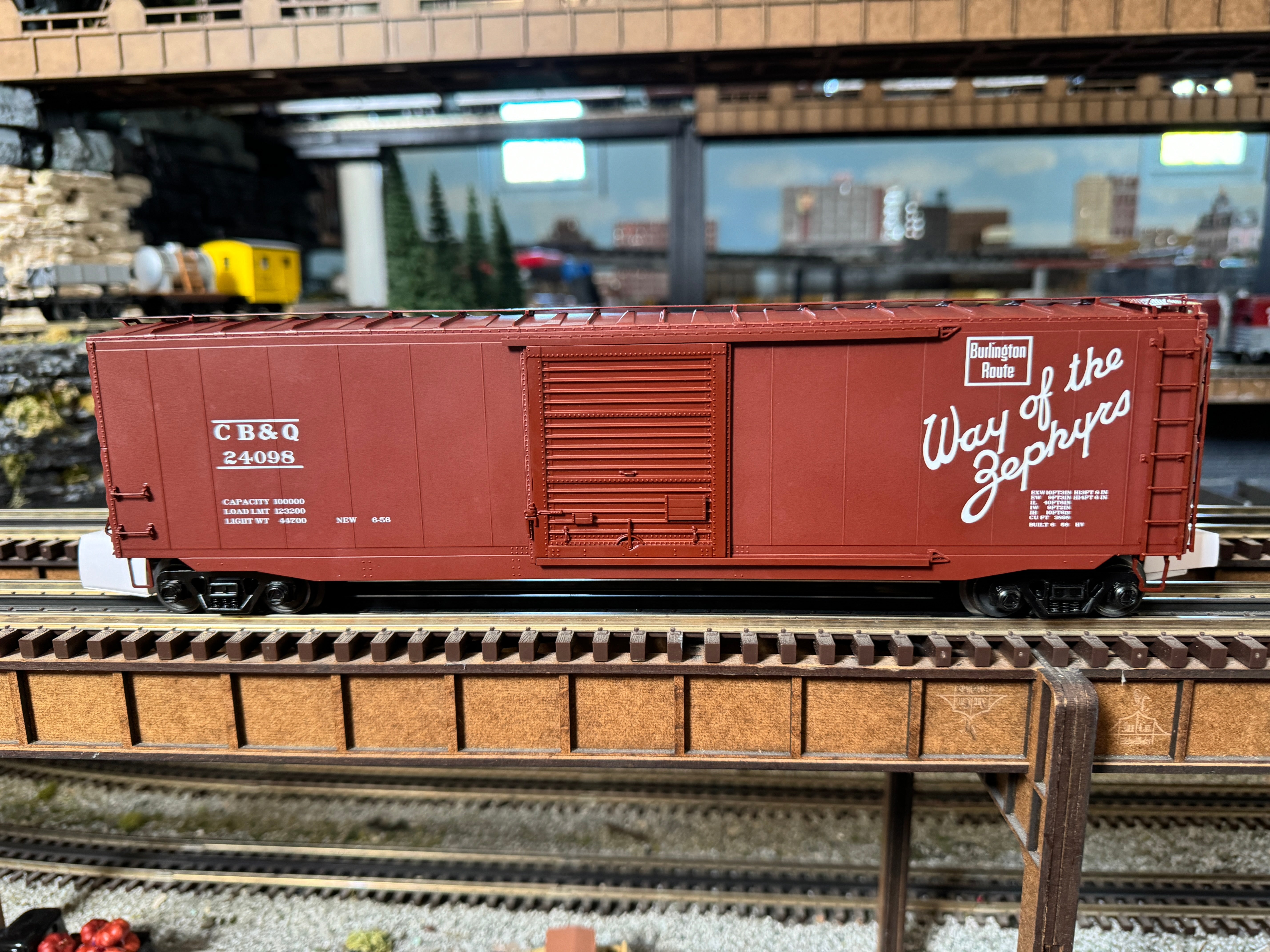 MTH 20-99387 - 50’ PS-1 Box Car w/Youngstown Standard Door "Burlington" #24189 - Custom Run for Berwyn’s