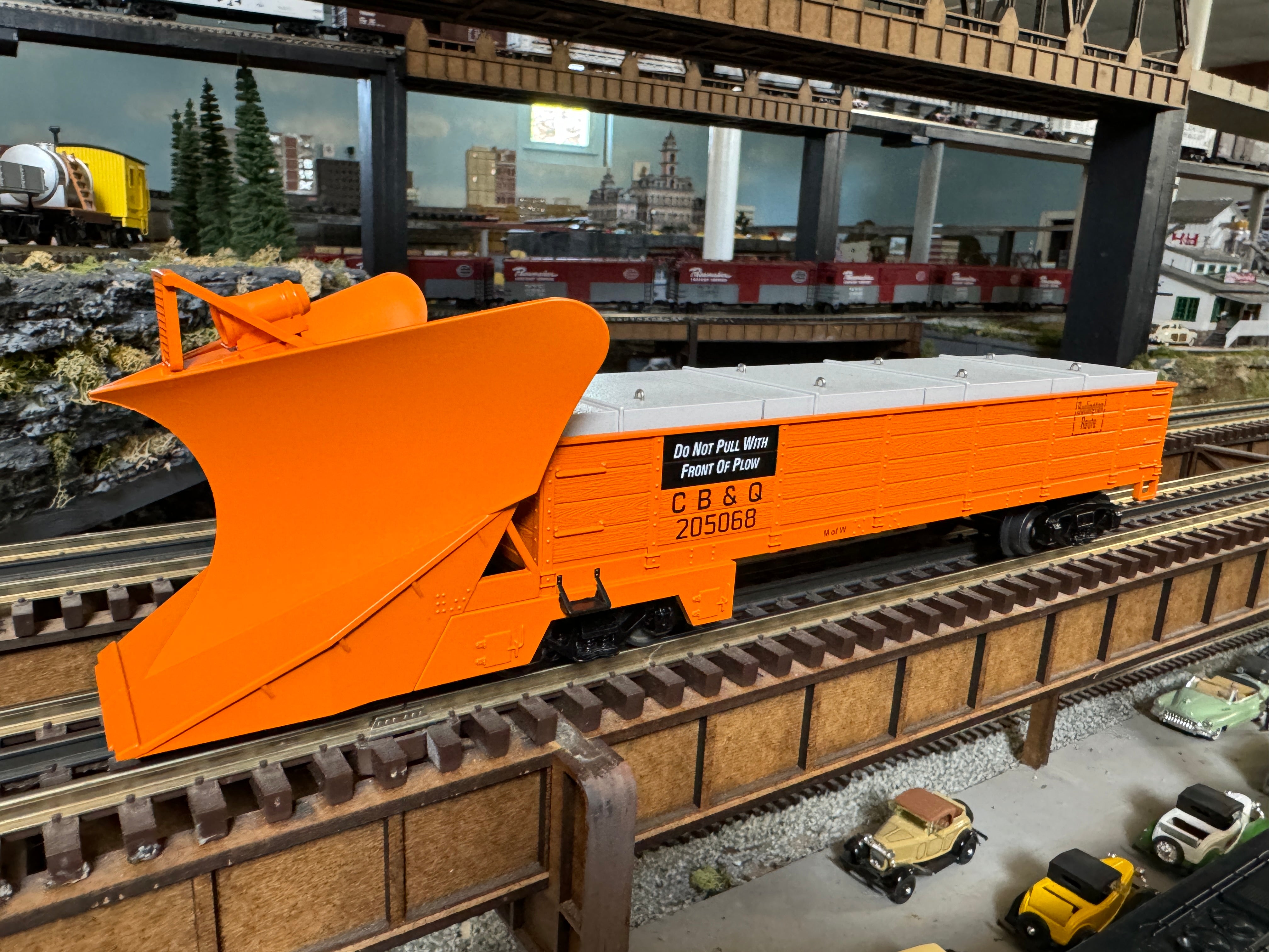 MTH 30-79687 - Heavy Duty Snowplow "Chicago Burlington & Quincy" #205068 - Custom Run for Berwyn’s