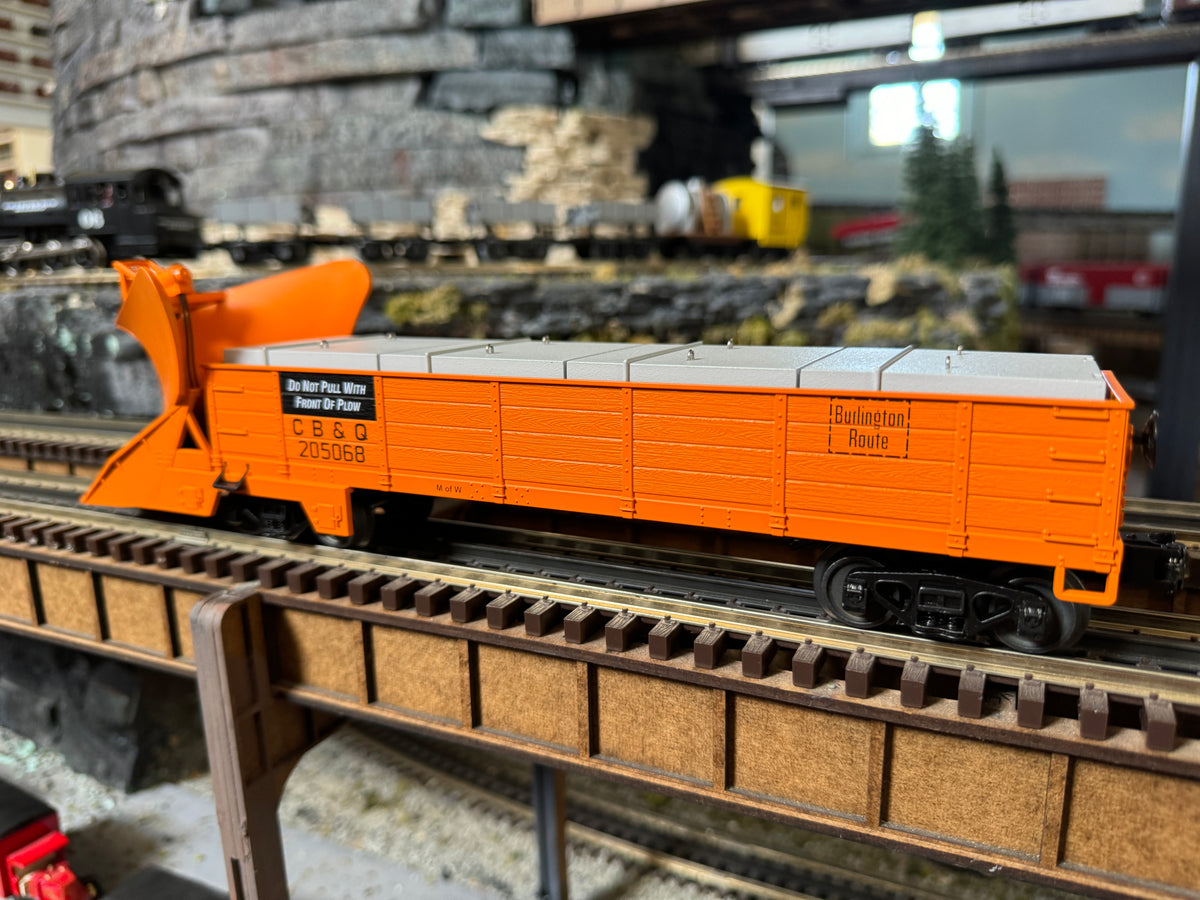 MTH 30-79686 - Heavy Duty Snowplow "Chicago Burlington & Quincy" #205065 - Custom Run for Berwyn’s