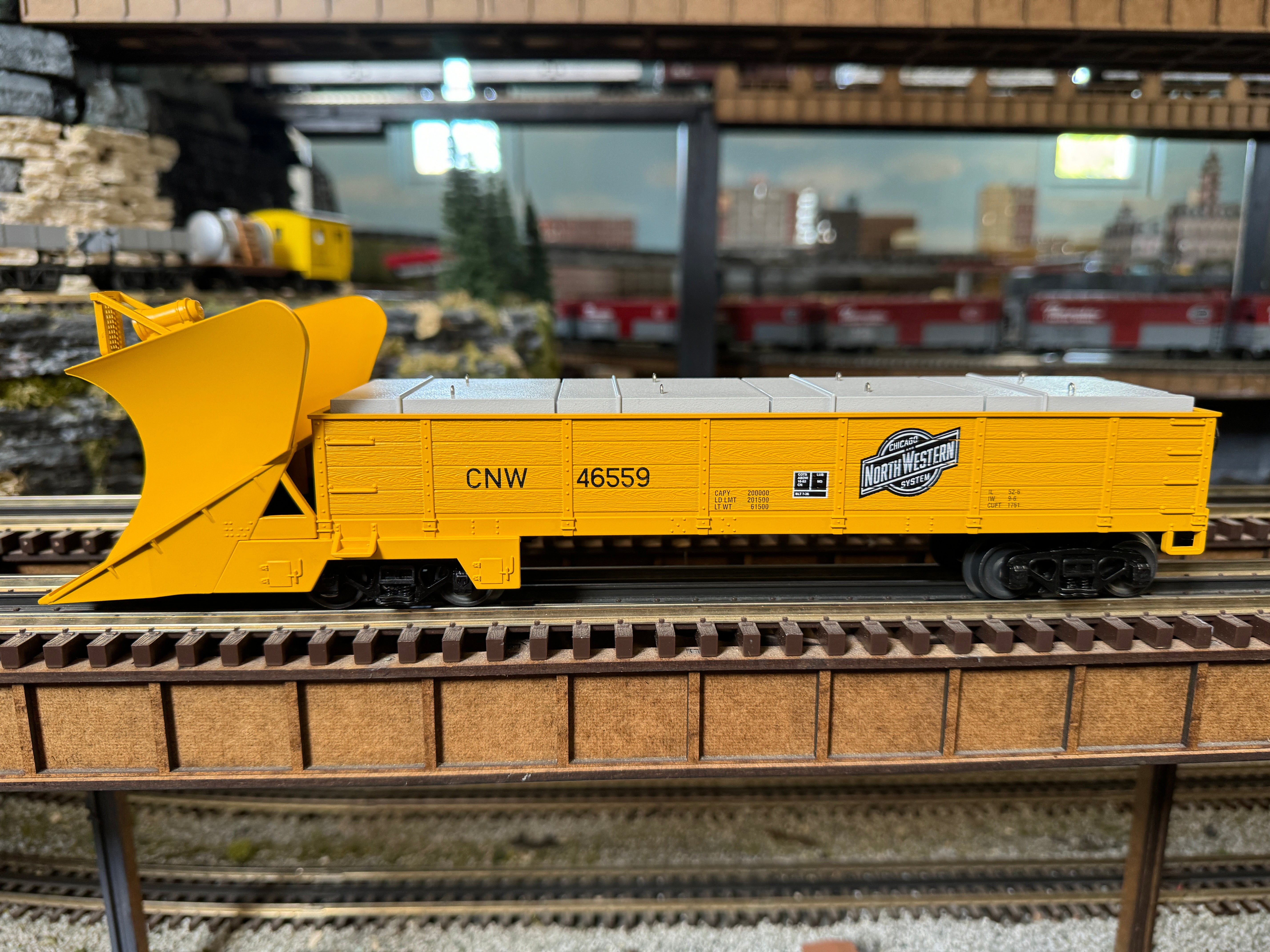 MTH 30-79684 - Heavy Duty Snowplow "Chicago North Western" #46554 - Custom Run for Berwyn’s