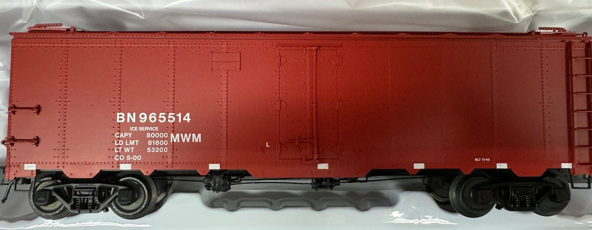 Atlas O 3003919 - Master - 40' Steel Reefer "Burlington Northern" (M.O.W.)