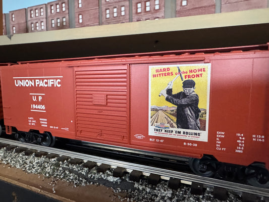 Lionel 2442020 - WWII PS-1 Boxcar "Union Pacific" (3-Car) Set #2 - MrMuffin'sTrains