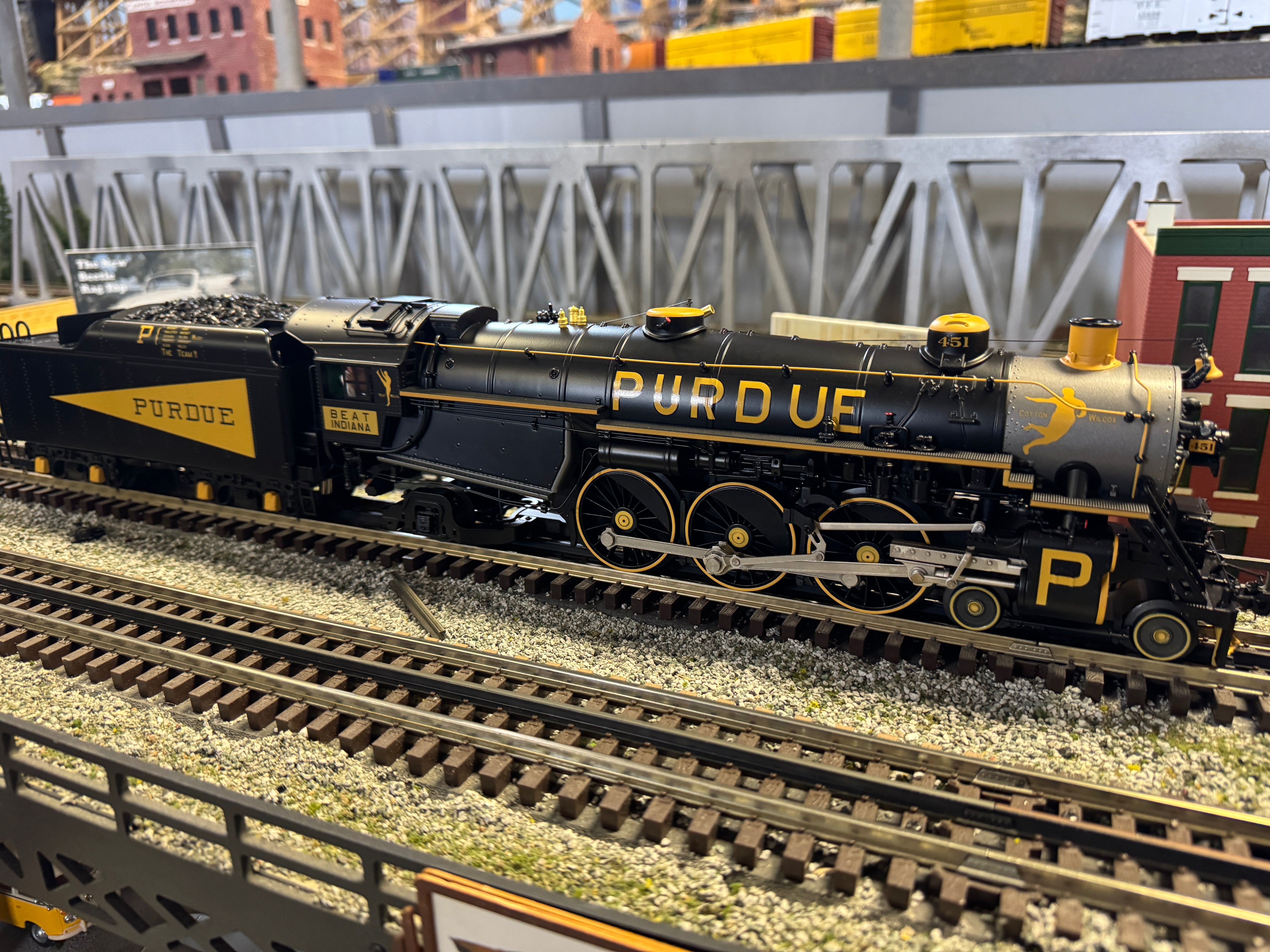 MTH 20-3931-1 - 4-6-2 P47 Baldwin Pacific Steam Engine "Monon" #451 w/ PS3 (Purdue University) - Custom Run for MrMuffin'sTrains
