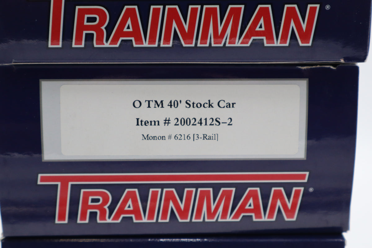 Atlas #2002412S-1, -2, -3, 4 Monon TM 40' Stock Car-4 Car Set-Second hand-M8465