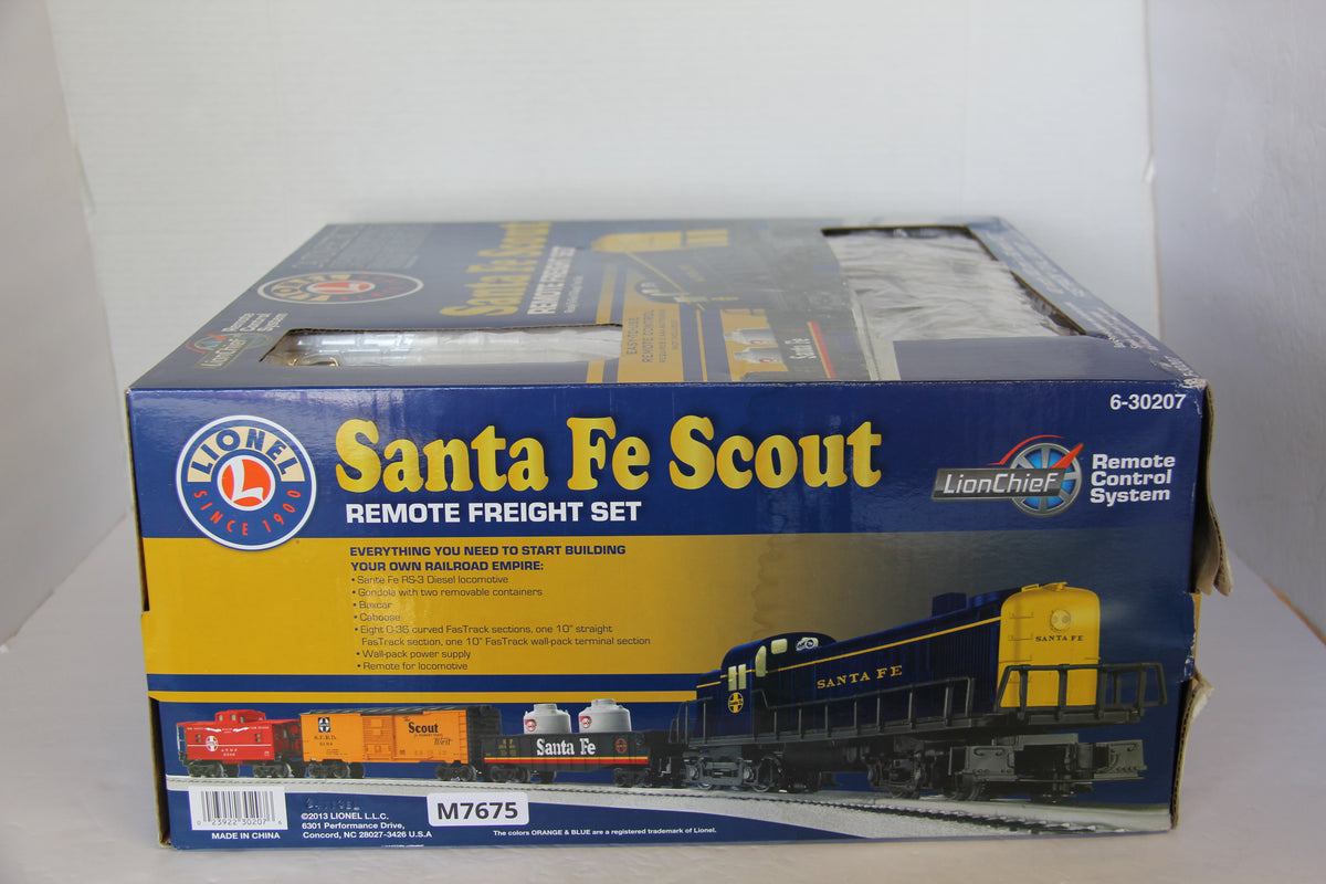 Lionel 6-30207 Santa Fe Scout Remote Freight Set-Second hand-M7675