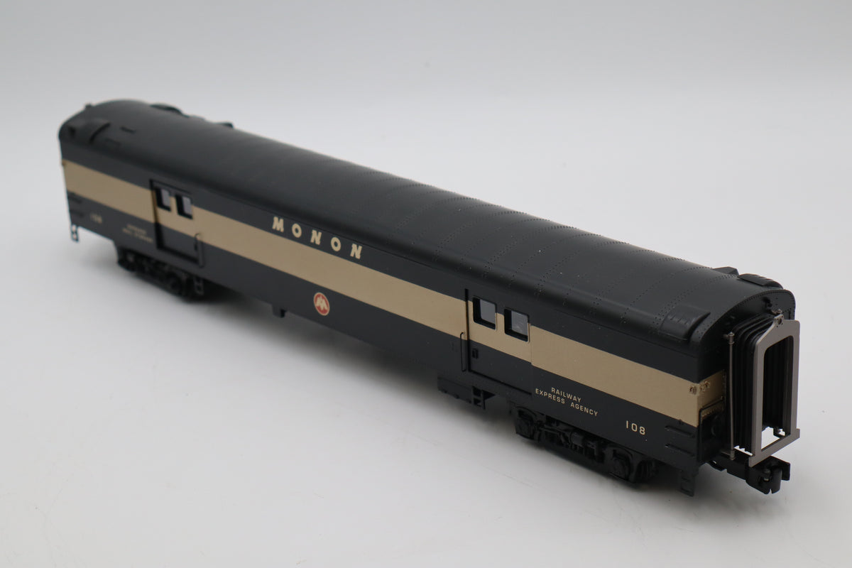 MTH 20-64137 Monon 2 Car 70' Streamlined Baggage/RPO Passenger Set-Smooth-Second hand-M8479