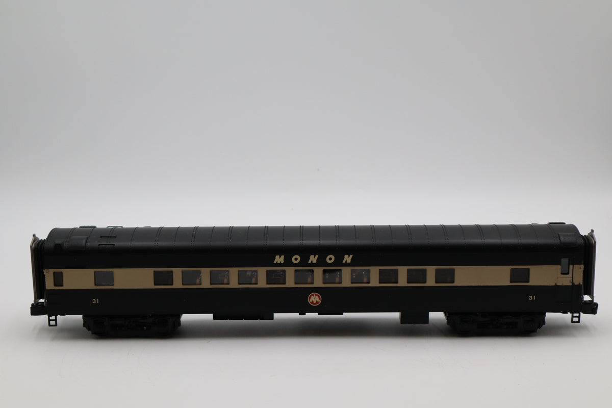 MTH 20-69101 Monon 2 Car Streamlined Baggage /Coach Passenger Set- Smooth-Second hand-M8480