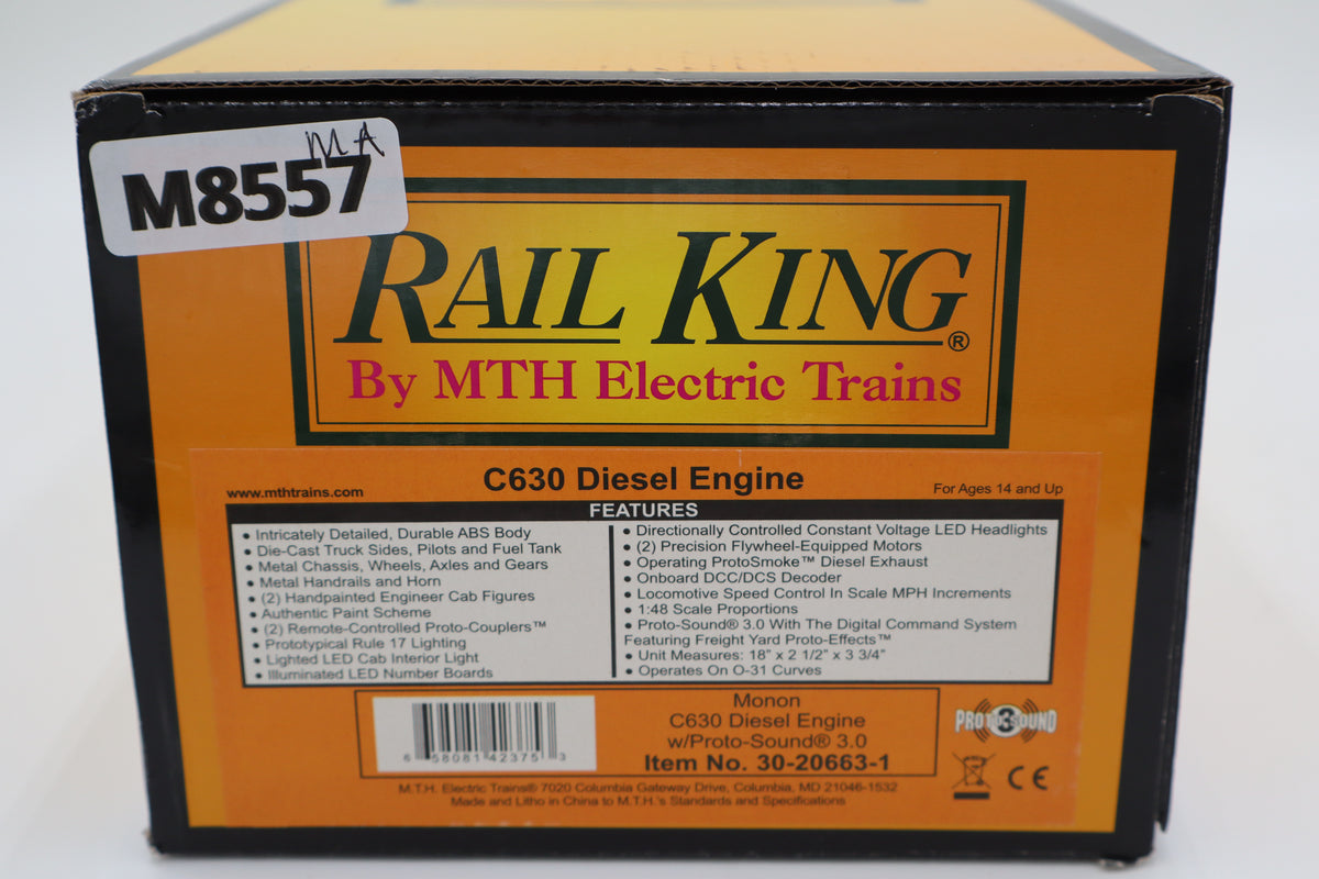 Rail King 30-20663-1 Monon C630 Diesel Engine -Second hand-M8557