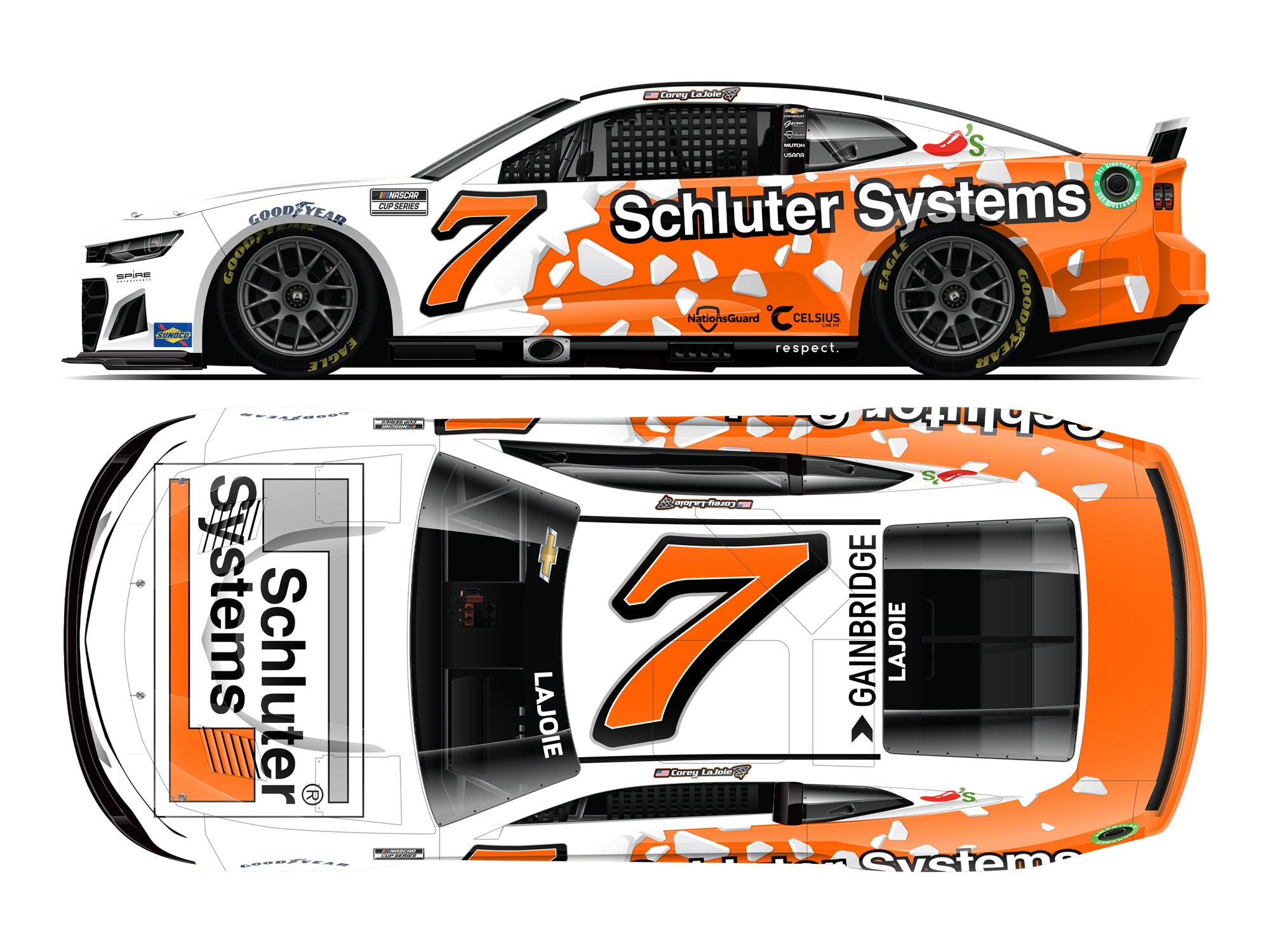 Lionel Racing - NASCAR Cup Series 2024 - Corey Lajoie - #7 Schluter Systems
