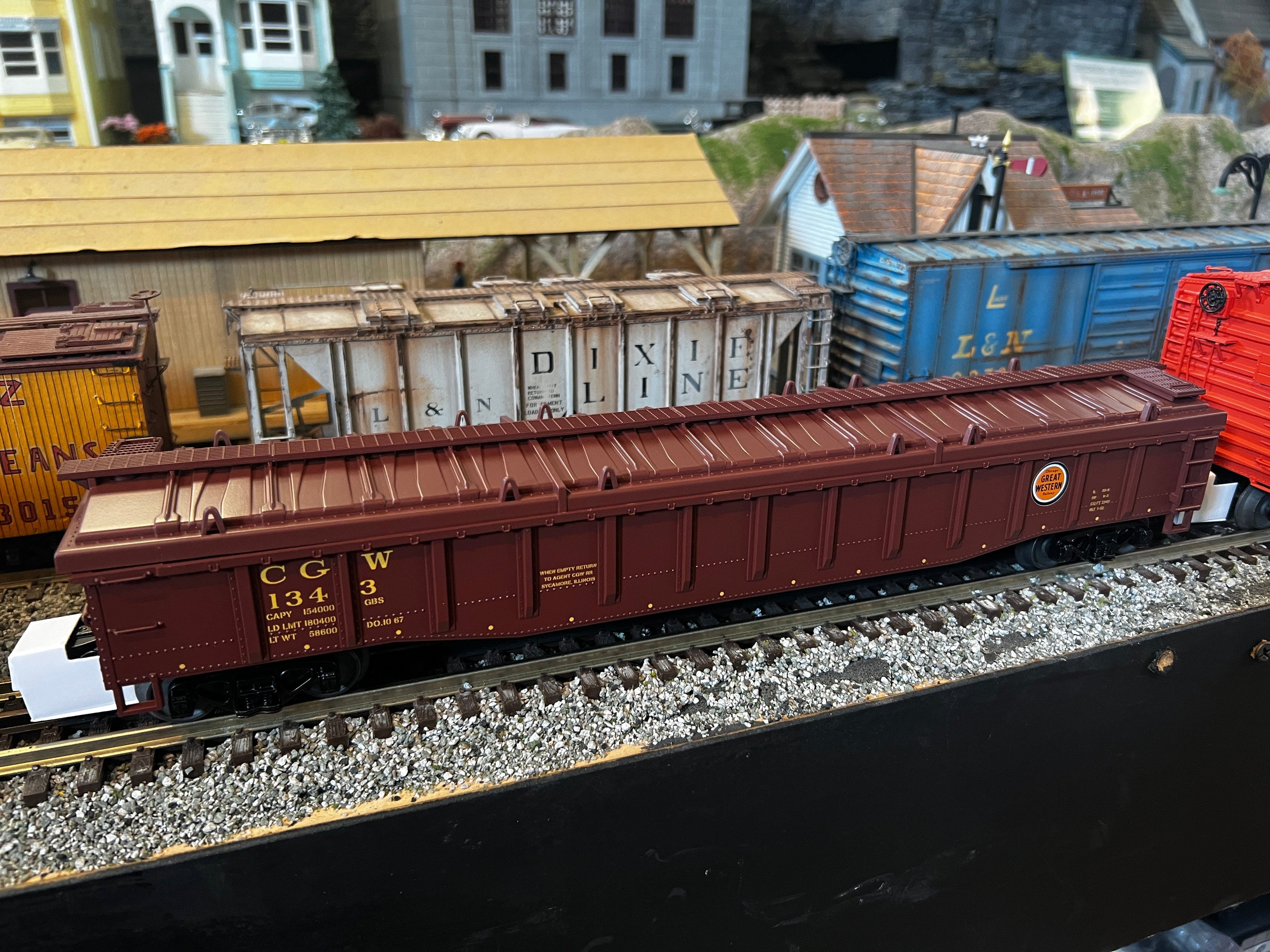 MTH 20-95547 - Gondola Car "Chicago Great Western" #1343 w/ Cover - Custom Run for Berwyn’s