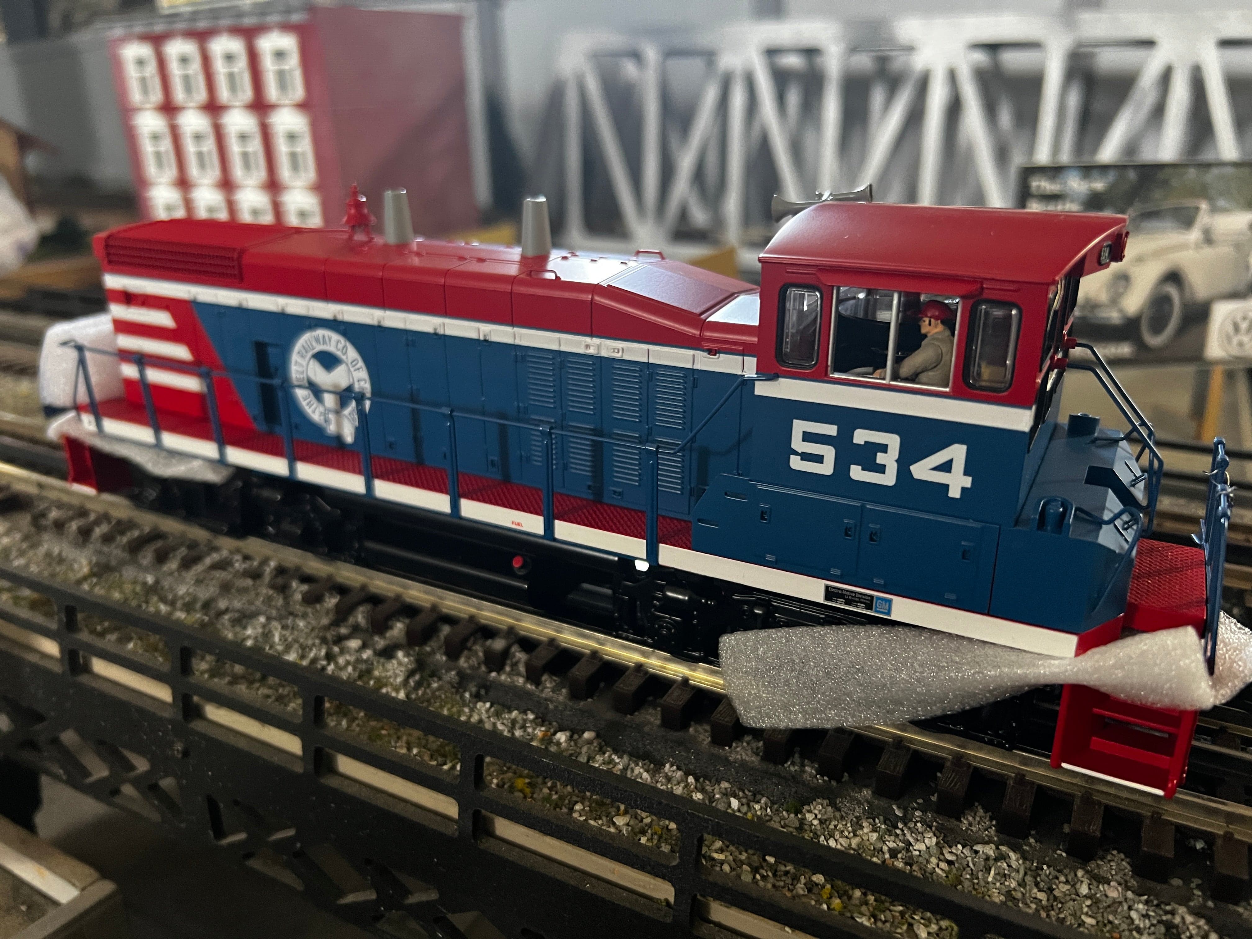 MTH 30-20972-1 - MP15DC Diesel Engine "Belt Railway of Chicago" #534 w/ PS3 - Custom Run for Berwyn's