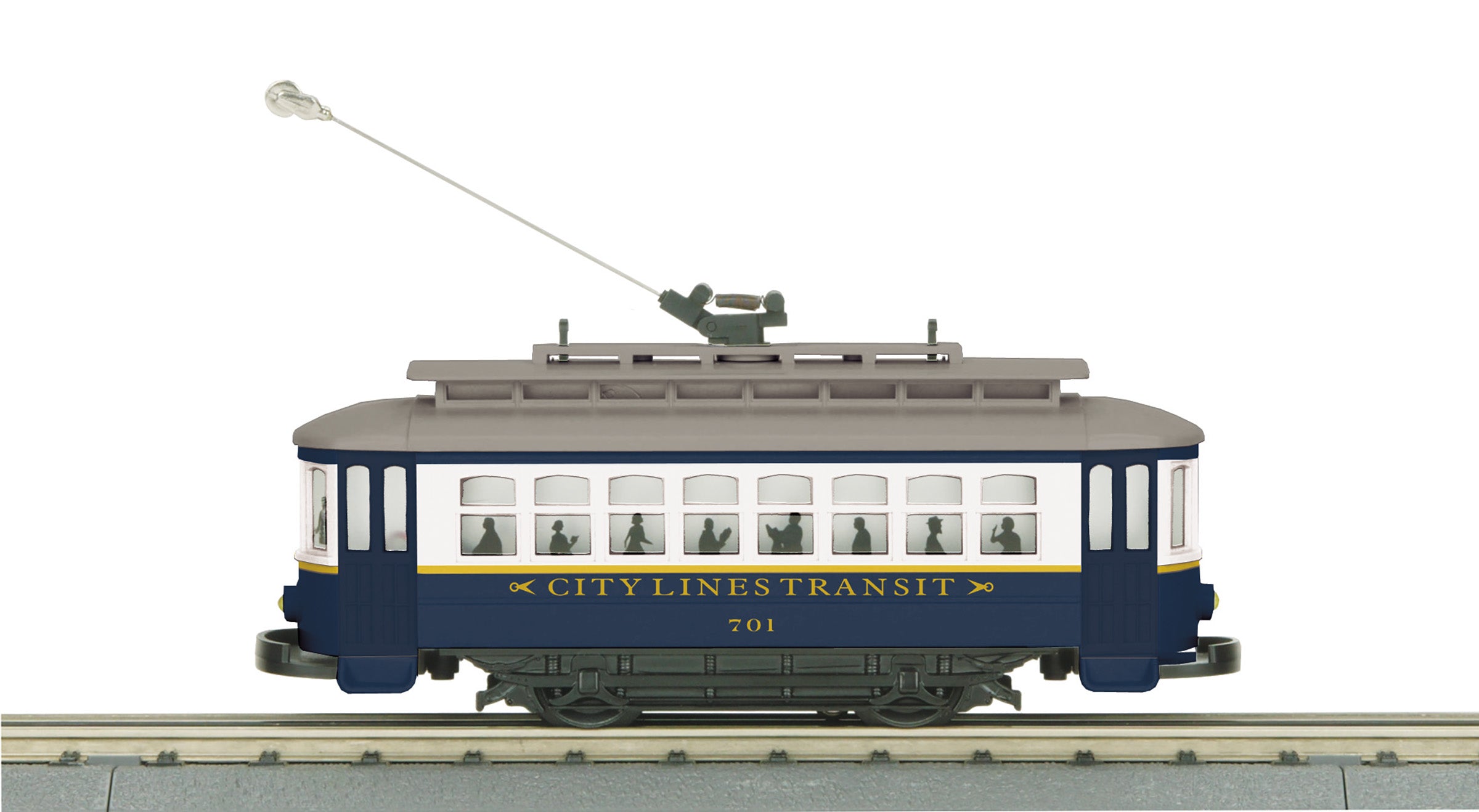 MTH 30-5230 - Bump-n-Go Trolley "City Lines" #701