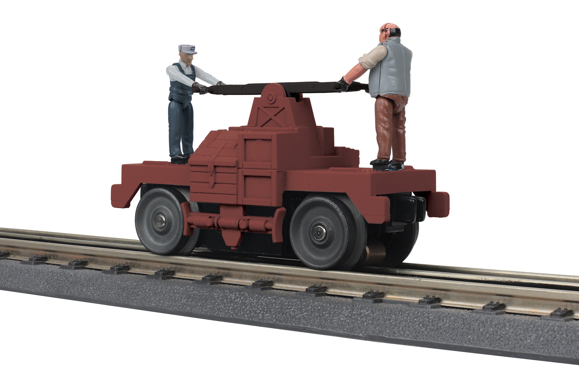 MTH 30-5235 - Operating Hand Car "Maintenance of Way" (Tuscan)