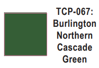 Tru-Color Paint TCP-067 - Burlington Northern - Cascade Green (Solvent-Based Paint)
