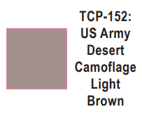 Tru-Color Paint TCP-152 - U.S. Army - Desert Camouflage Light Brown (Solvent-Based Paint)