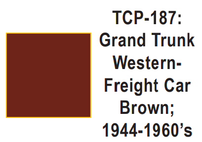 Tru-Color Paint TCP-187 - Grand Trunk Western - Freight Car Brown; 1944-1960's (Solvent-Based Paint)