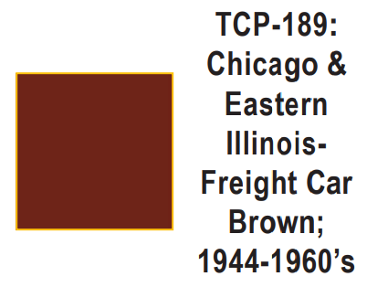 Tru-Color Paint TCP-189 - Chicago & Eastern Illinois - Freight Car Brown; 1944-1960's (Solvent-Based Paint)