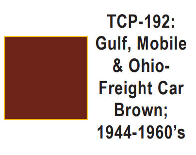 Tru-Color Paint TCP-192 - Gulf, Mobile & Ohio - Freight Car Brown; 1944-1960's (Solvent-Based Paint)