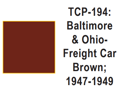 Tru-Color Paint TCP-194 - Baltimore & Ohio - Freight Car Brown; 1947-1949 (Solvent-Based Paint)