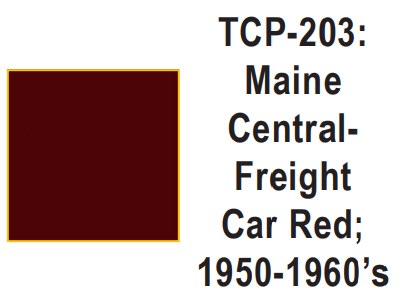 Tru-Color Paint TCP-203 - Maine Central - Freight Car Red; 1950-1960's (Solvent-Based Paint)